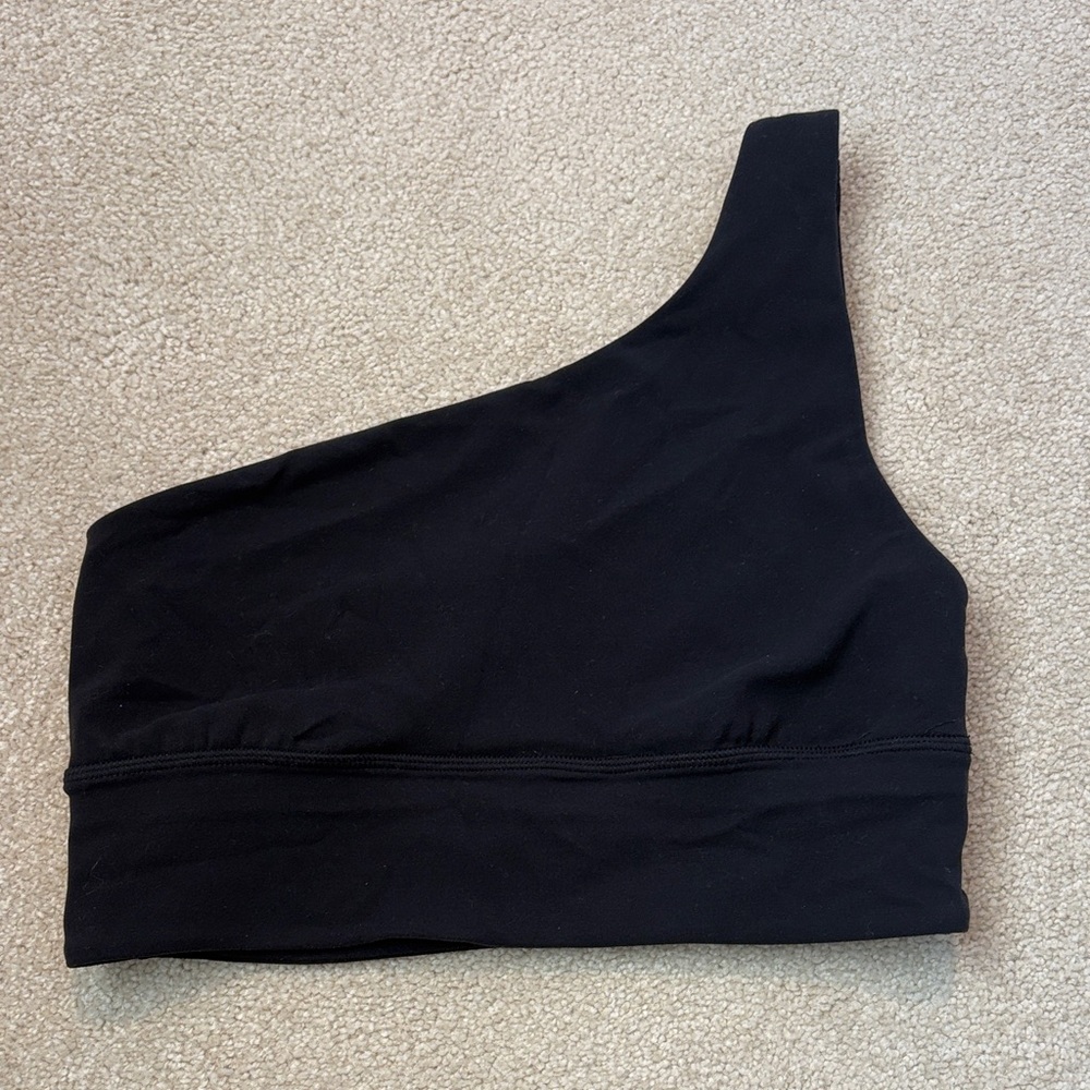 lululemon athletica One-Shoulder Black Sports Bra